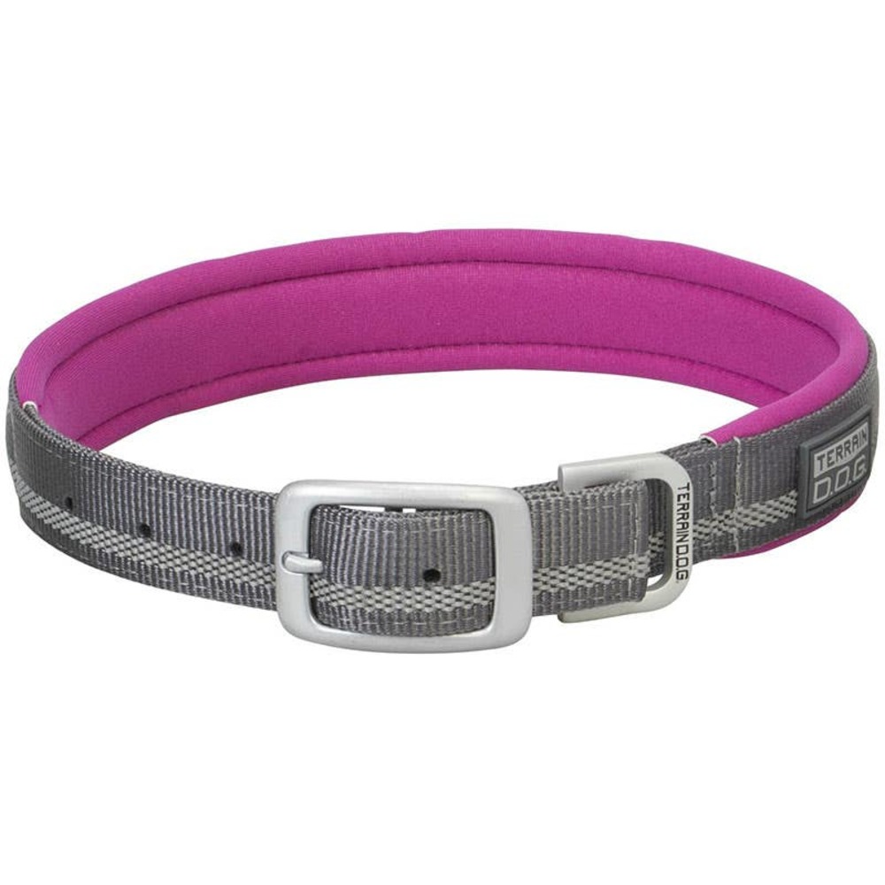 Terrain D.O.G. Reflective Neoprene Lined Dog Collar - Purple